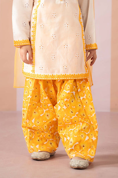 Maria B | 3 Piece Embroidered Lawn Suit | MKD-EF25-66 12-Oct White
