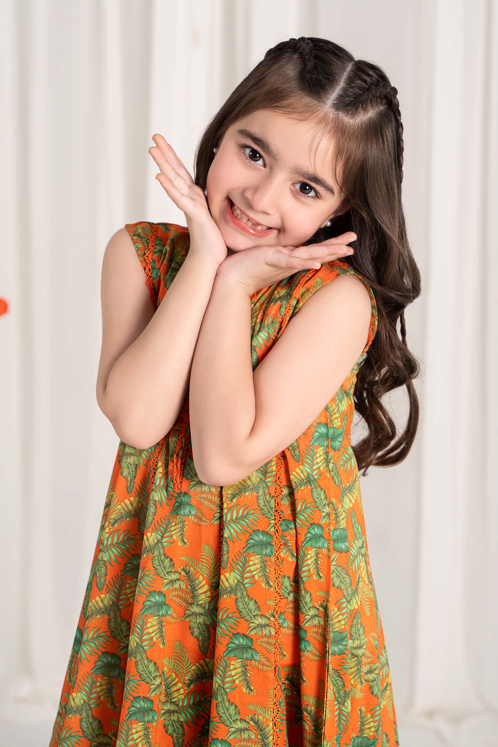 Maria B | 2 Piece Printed Lawn Suit | MKD-EF25-68 6-Apr Orange