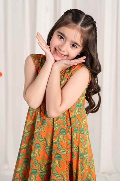 Maria B | 2 Piece Printed Lawn Suit | MKD-EF25-68 6-Apr Orange