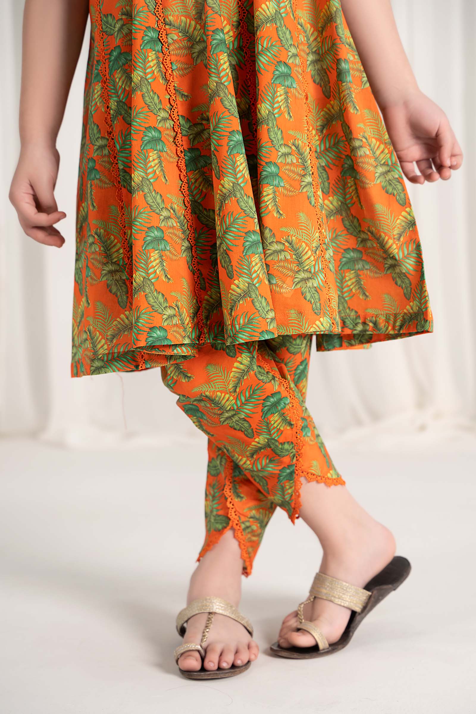 Maria B | 2 Piece Printed Lawn Suit | MKD-EF25-68 12-Oct Orange