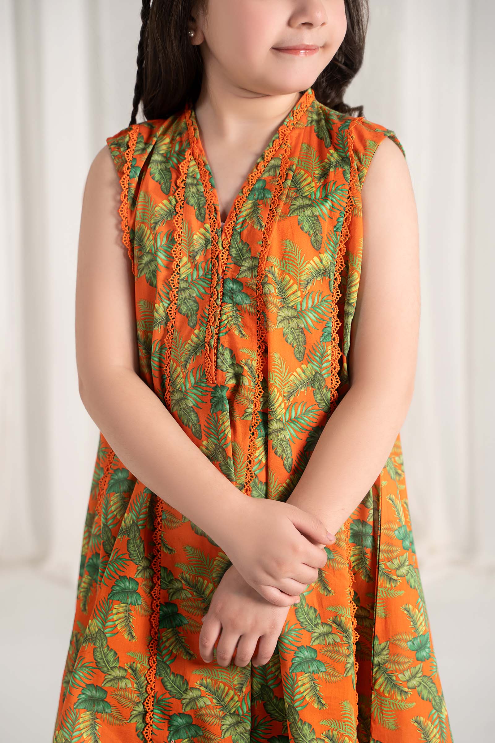 Maria B | 2 Piece Printed Lawn Suit | MKD-EF25-68 10-Aug Orange