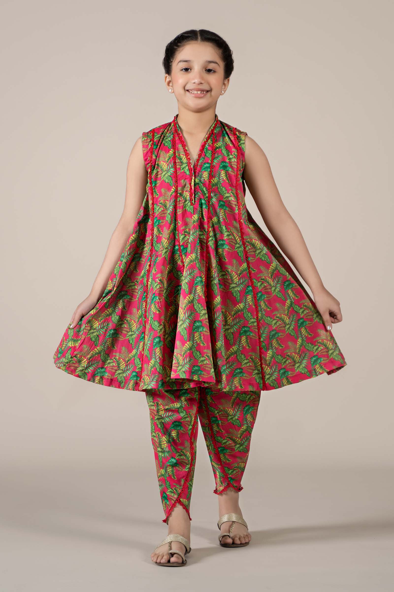 Maria B | 2 Piece Printed Lawn Suit | MKD-EF25-68 4-Feb Pink