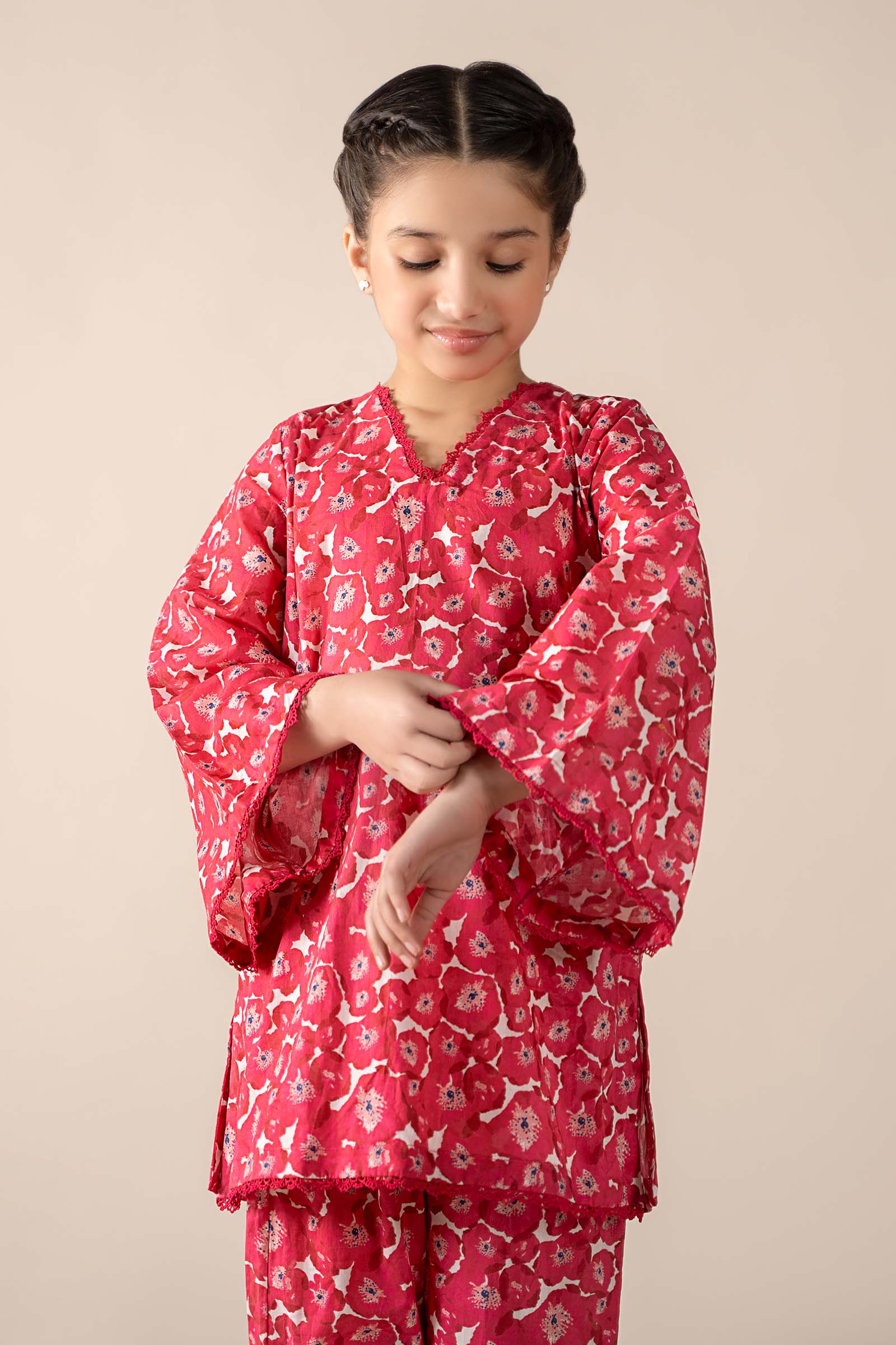 Maria B | 2 Piece Printed Lawn Suit | MKD-EF25-69 6-Apr Pink