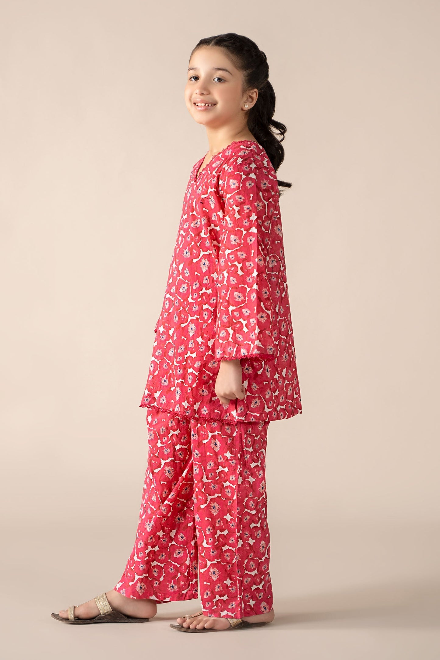 Maria B | 2 Piece Printed Lawn Suit | MKD-EF25-69 14-Dec Pink
