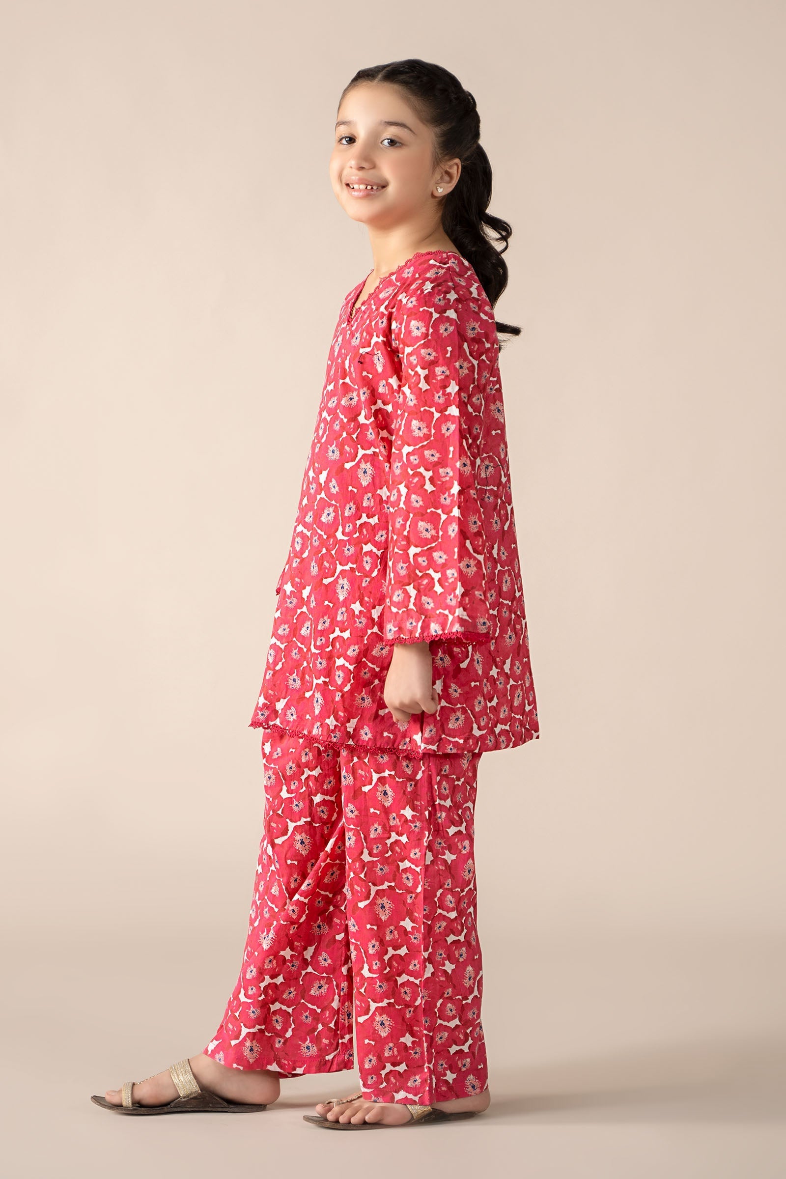 Maria B | 2 Piece Printed Lawn Suit | MKD-EF25-69 14-Dec Pink