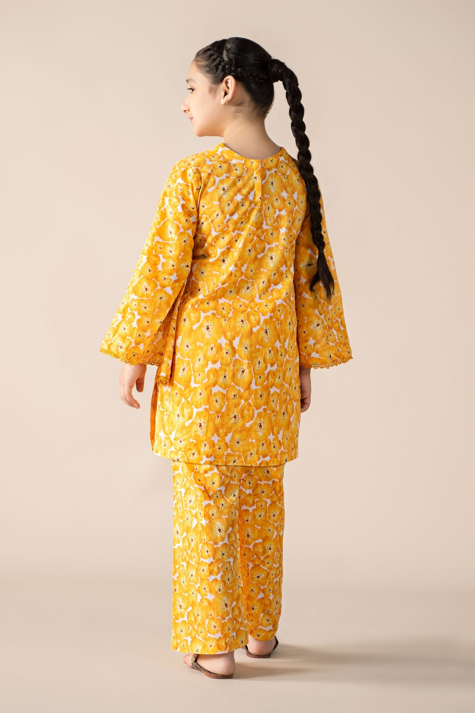 Maria B | 2 Piece Printed Lawn Suit | MKD-EF25-69 12-Oct Yellow