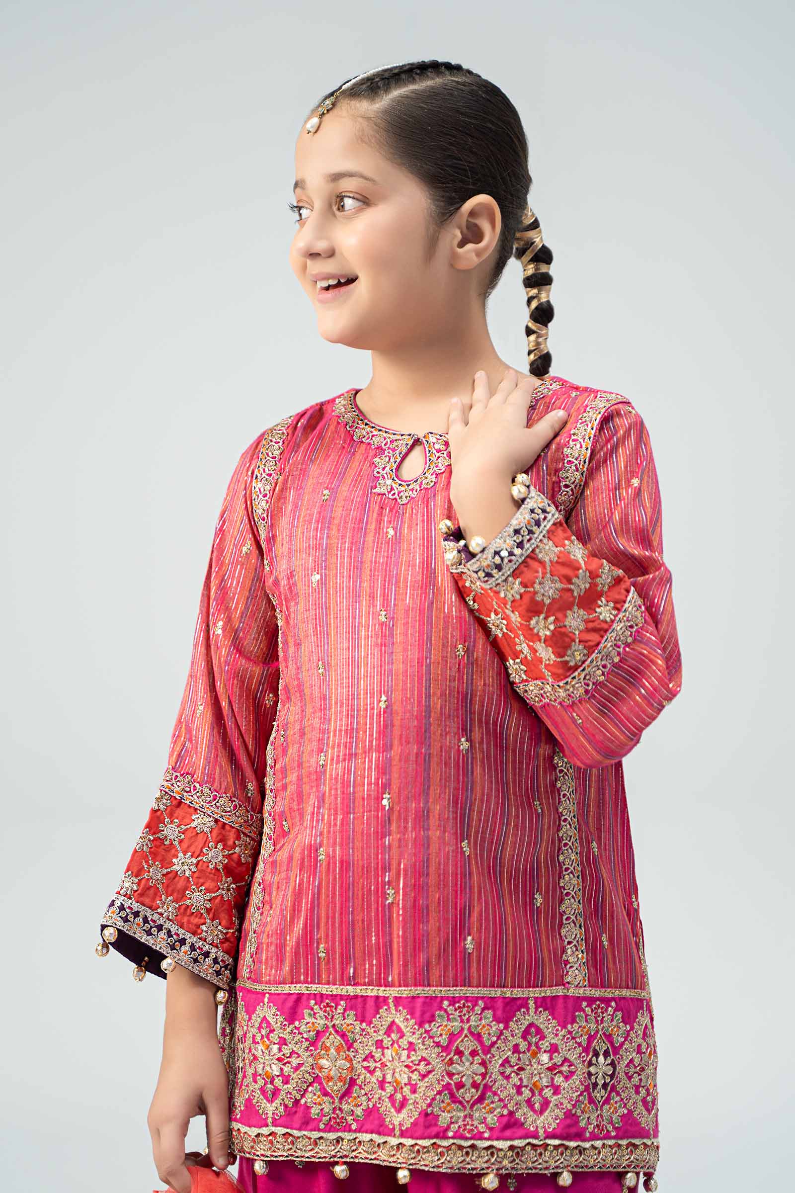 Maria B | 3 Piece Embroidered Suit | MKD-W24-11 12-Oct Pink