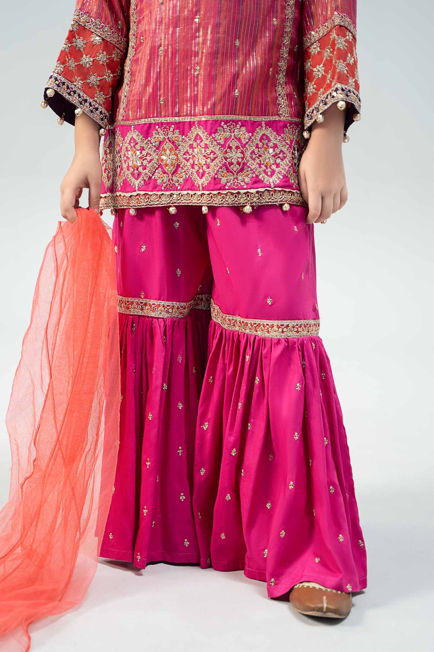 Maria B | 3 Piece Embroidered Suit | MKD-W24-11 14-Dec Pink