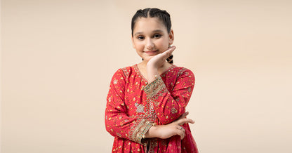 Maria B | 3 Piece Embroidered Marina Twill Suit | MKD-W24-12