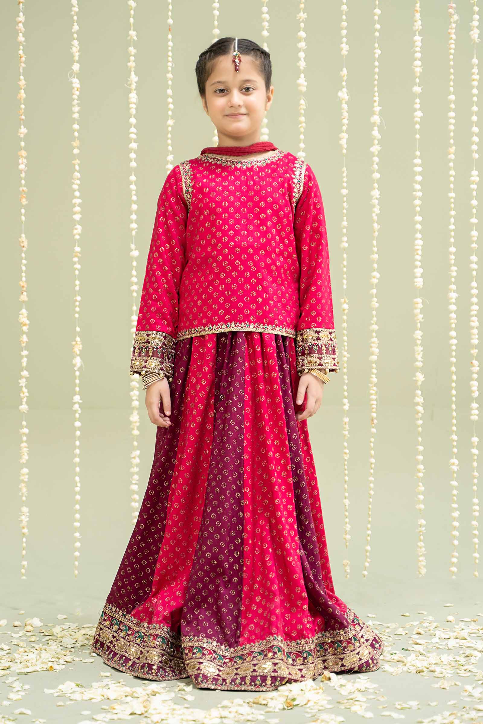 Maria B | 3 Piece Printed Linen Suit | MKD-W24-20 4-Feb Pink