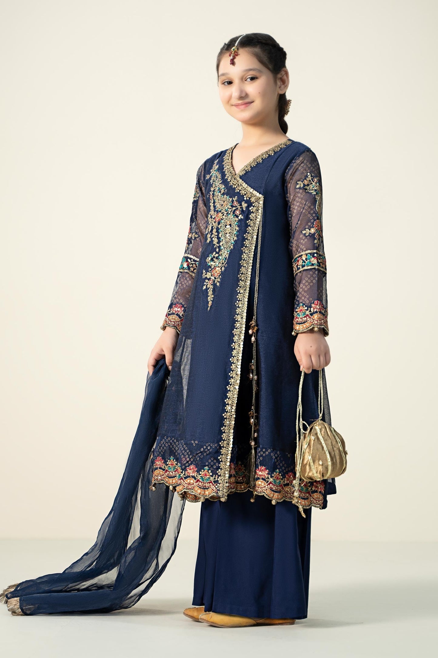 Maria B | 3 Piece Embroidered Paper Cotton Suit | MKD-W24-22