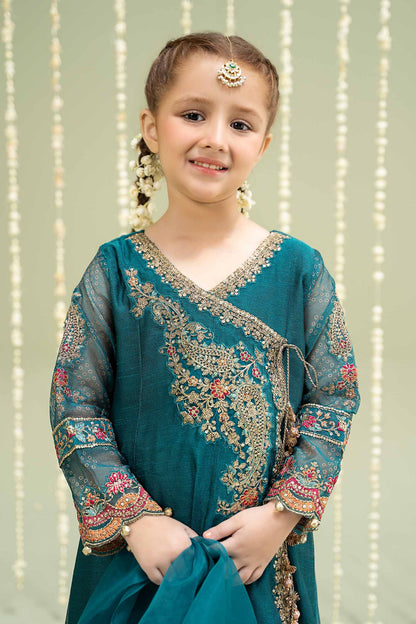 Maria B | 3 Piece Embroidered Paper Cotton Suit | MKD-W24-22 10-Aug Green