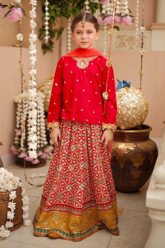 Maria B | 3 Piece Embroidered Linen Suit | MKD-W24-04 4-Feb Pink