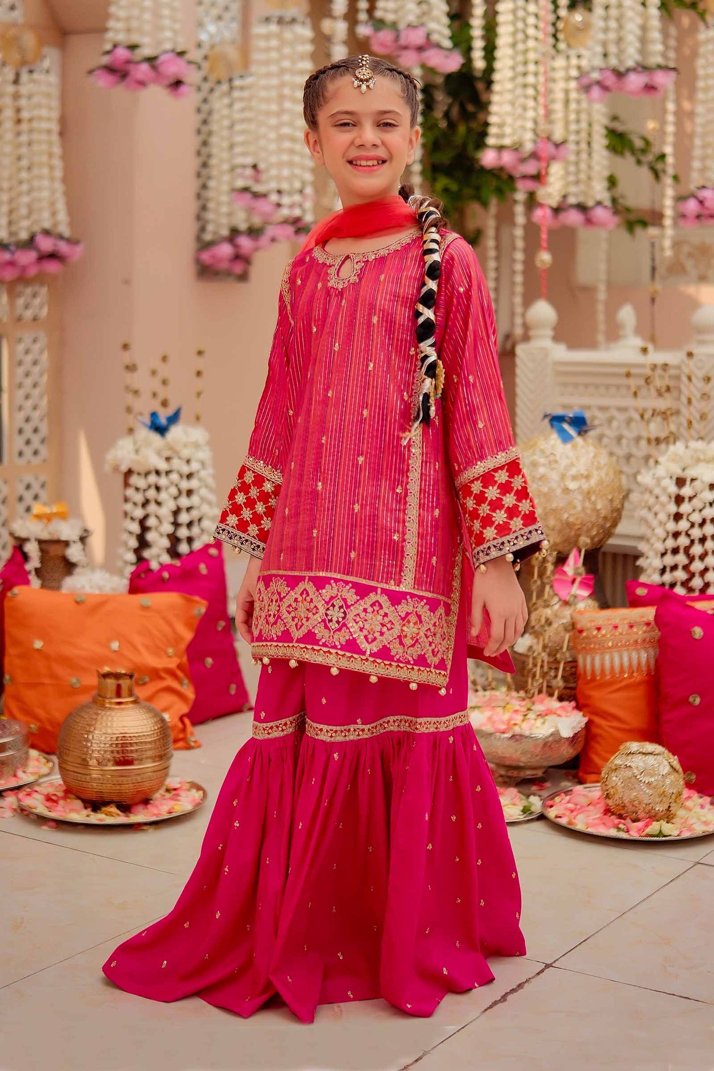 Maria B | 3 Piece Embroidered Suit | MKD-W24-11 4-Feb Pink