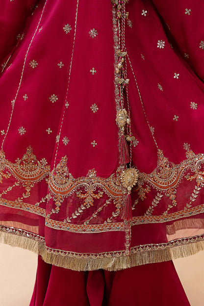 Maria B | 3 Piece Embroidered Suit | MKS-EA23-01R1 10-Aug Pink