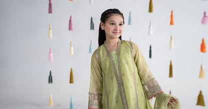 Maria B | 3 Piece Embroidered Paper Cotton Suit | MKS-EA24-04