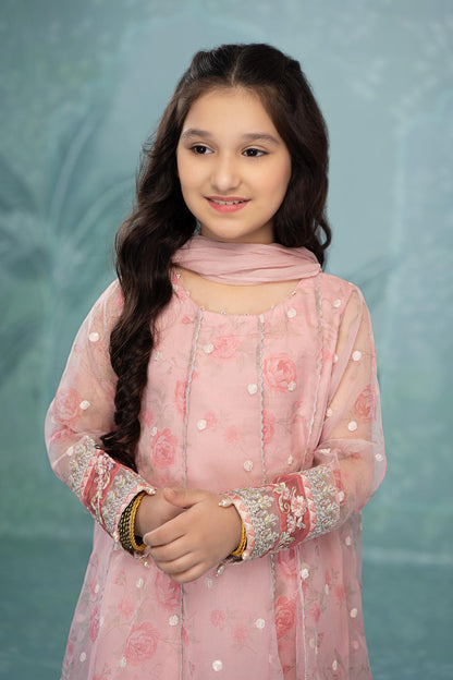 Maria B | 3 Piece Embroidered Lawn | MKS-EF23-03R1 6-Apr Pink