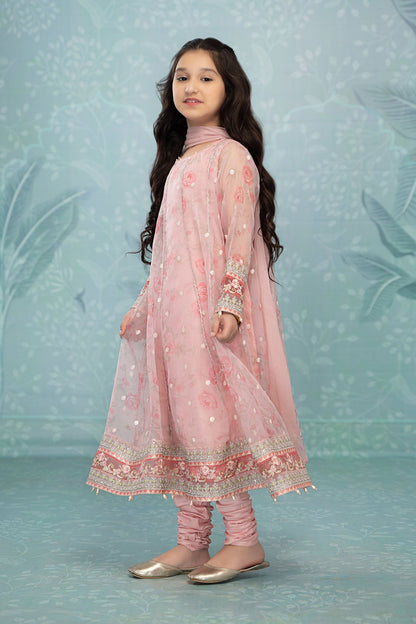 Maria B | 3 Piece Embroidered Lawn | MKS-EF23-03R1 8-Jun Pink