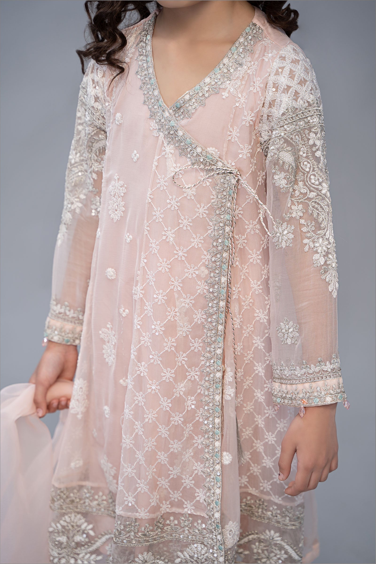 Maria B | 3 Piece Embroidered Suit | MKS-EF23-32R1 6-Apr Pink