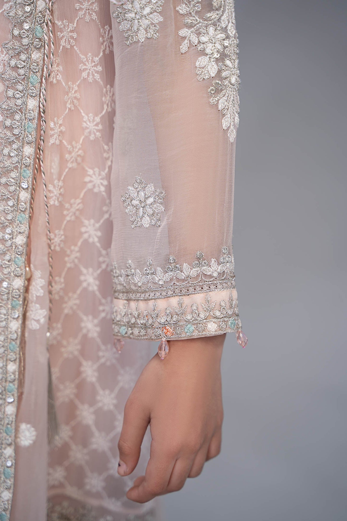 Maria B | 3 Piece Embroidered Suit | MKS-EF23-32R1 14-Dec Pink