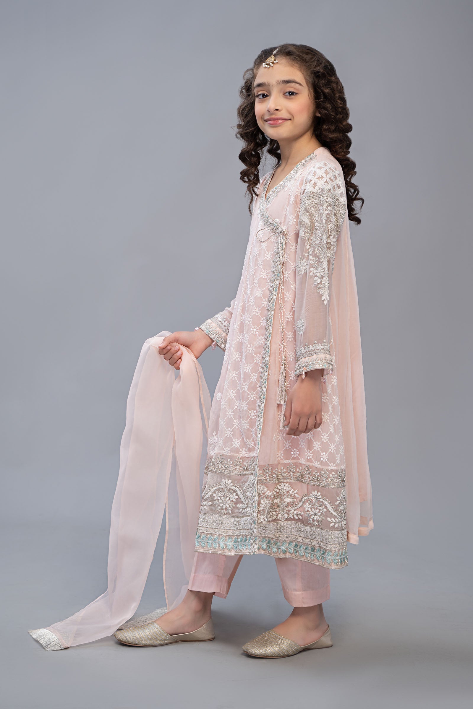 Maria B | 3 Piece Embroidered Suit | MKS-EF23-32R1 10-Aug Pink