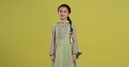 Maria B | 3 Piece Embroidered Organza Suit | MKS-EF24-05