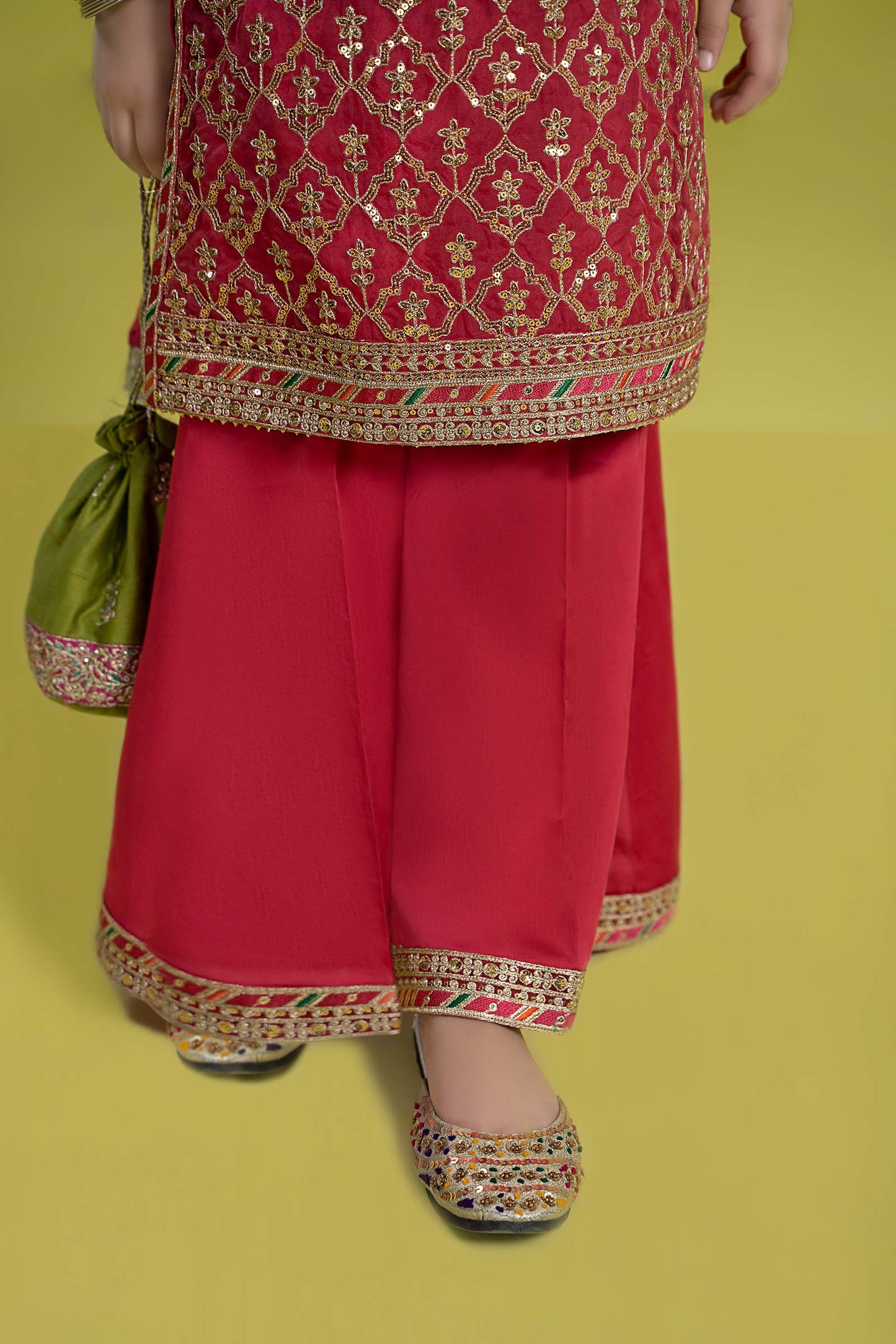 Maria B | 3 Piece Embroidered Organza Suit | MKS-EF24-14 10-Aug Pink