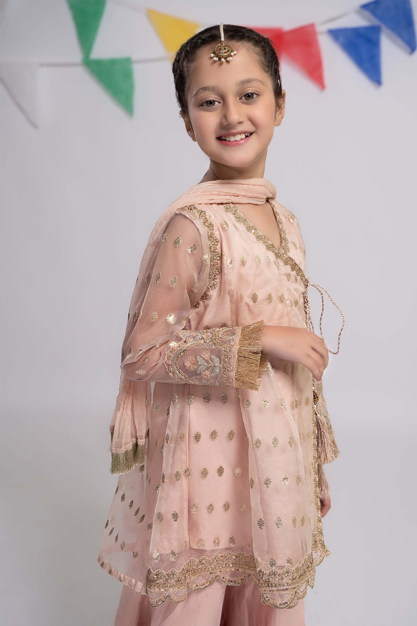 Maria B | 3 Piece Embroidered Organza Suit | MKS-EF24-18 6-Apr Pink