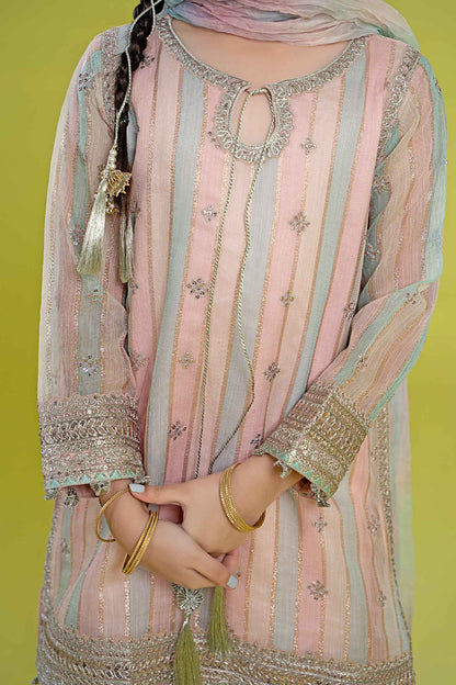 Maria B | 3 Piece Embroidered Yarn Dyed Suit | MKS-EF24-32 8-Jun Pink