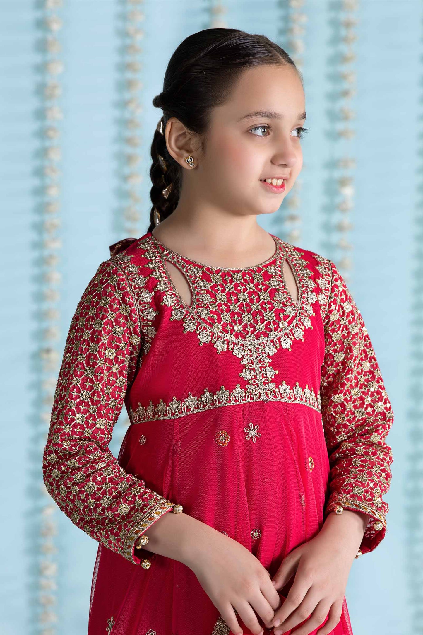 Maria B | 3 Piece Embroidered Net Suit | MKS-EA24-02 6-Apr Pink