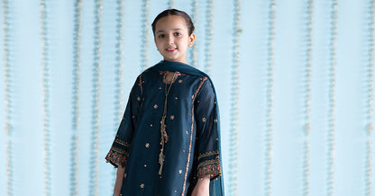 Maria B | 3 Piece Embroidered Yarn Dyed Suit | MKS-EA24-19