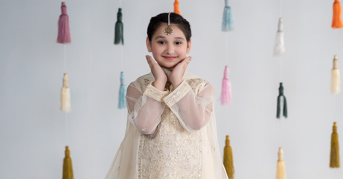 Maria B | 3 Piece Embroidered Organza Suit | MKS-EA24-25