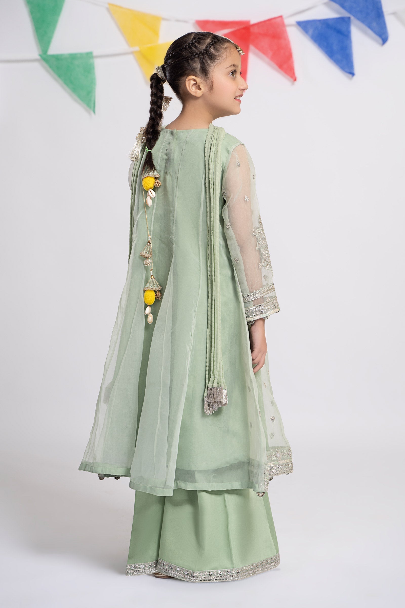 Maria B | 3 Piece Embroidered Organza Suit | MKS-EF24-15