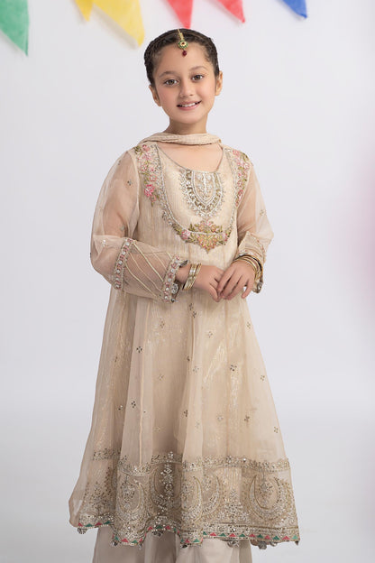Maria B | 3 Piece Embroidered Organza Suit | MKS-EF24-26 10-Aug White