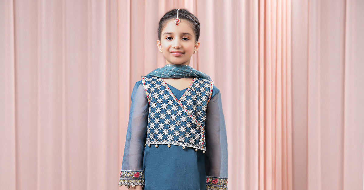 Maria B | 3 Piece Embroidered Organza Suit | MKS-EF24-29