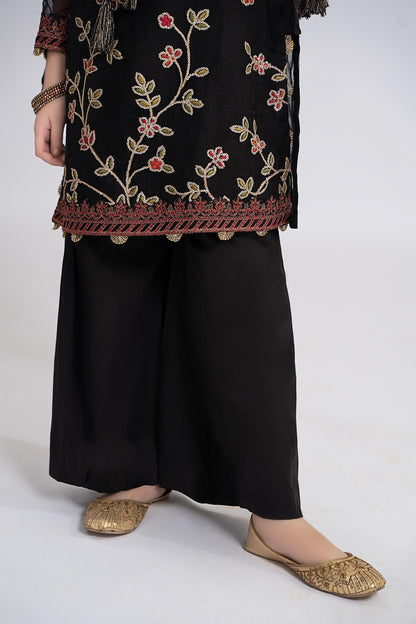 Maria B | 3 Piece Embroidered Organza Suit | MKS-EF24-30 12-Oct Black