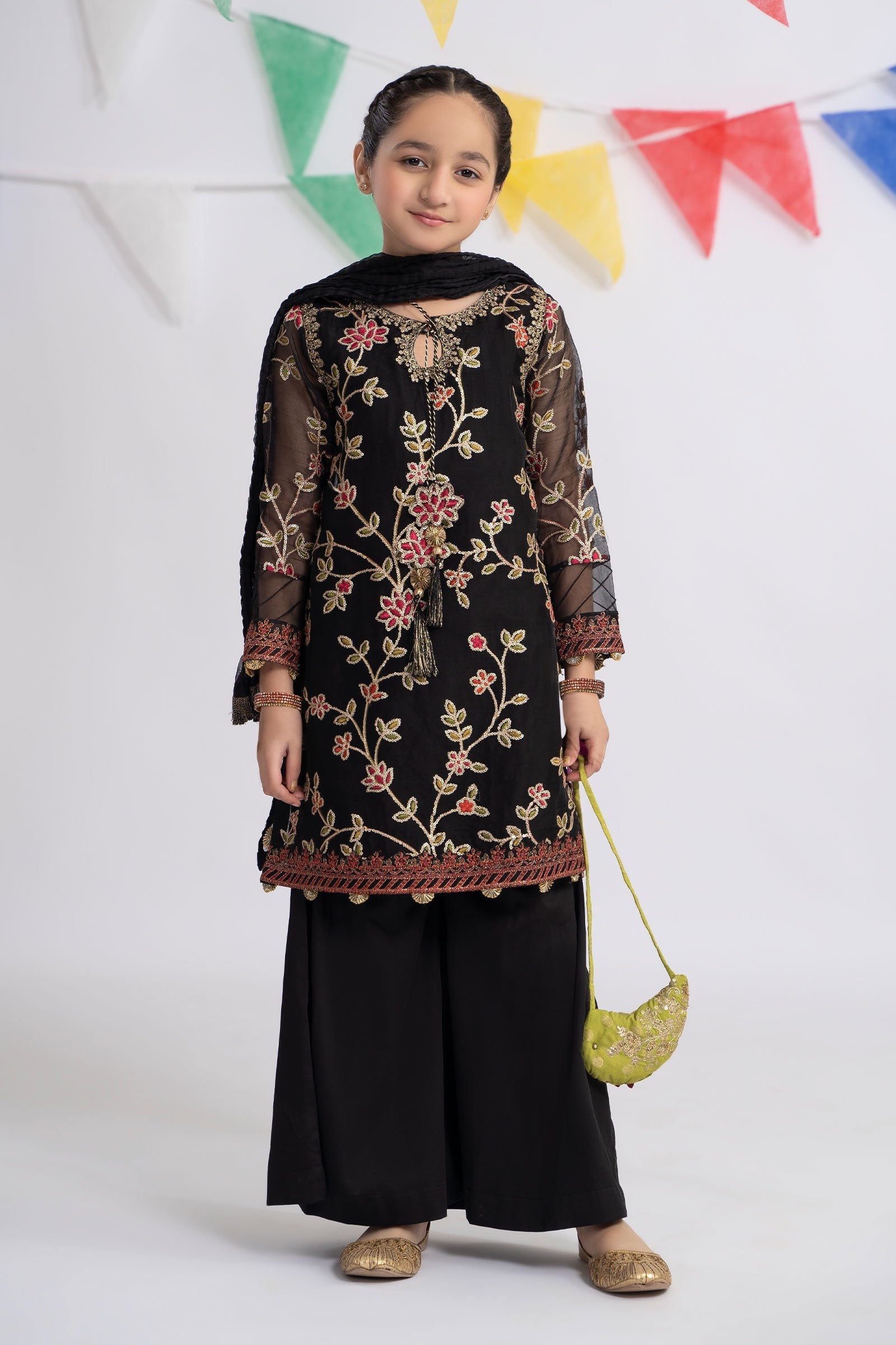 Maria B | 3 Piece Embroidered Organza Suit | MKS-EF24-30