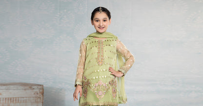 Maria B | 3 Piece Embroidered Organza Suit | MKS-EF24-45