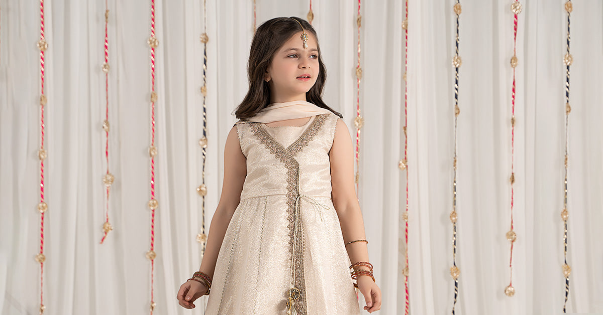 Maria B | 3 Piece Embroidered Cotton Staple Zari Suit | MKS-EF25-04