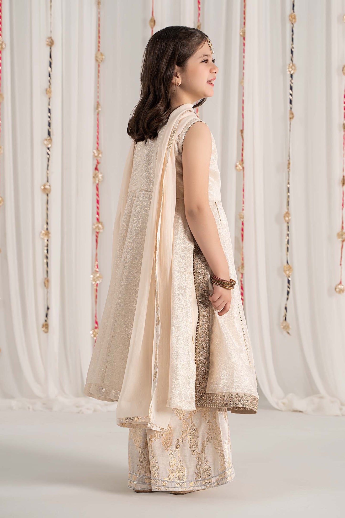 Maria B | 3 Piece Embroidered Cotton Staple Zari Suit | MKS-EF25-04