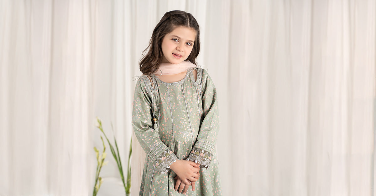 Maria B | 3 Piece Embroidered Cotton Satin Suit | MKS-EF25-08
