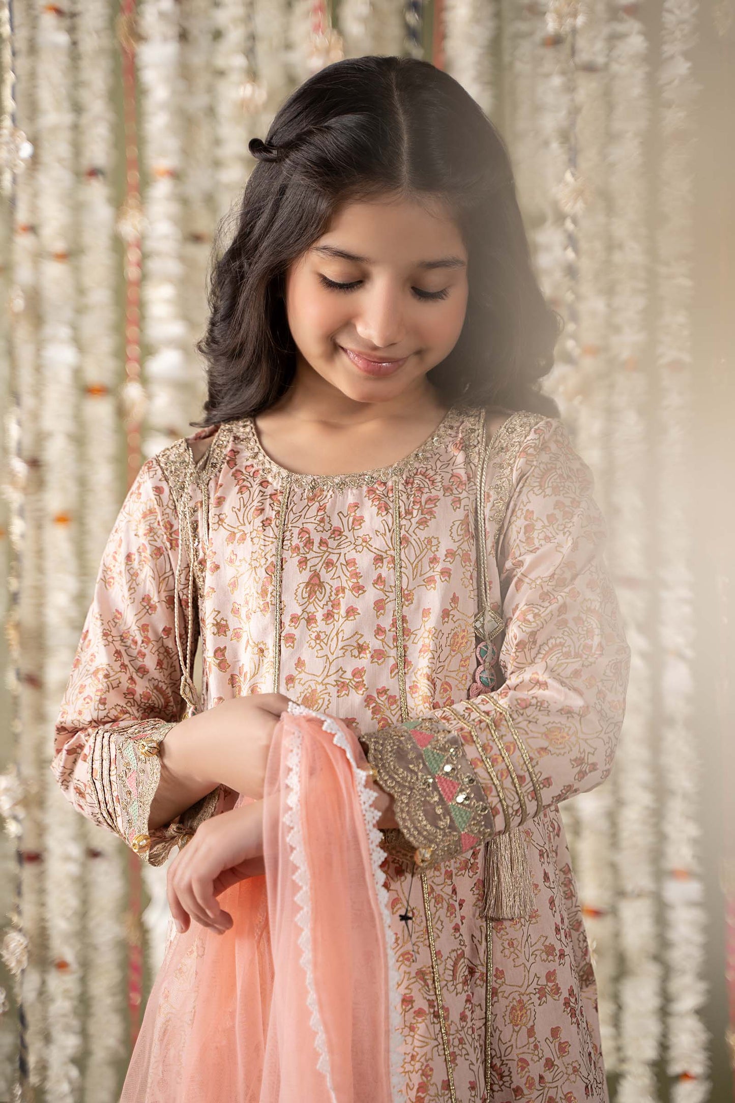 Maria B | 3 Piece Embroidered Cotton Satin Suit | MKS-EF25-08 6-Apr Pink