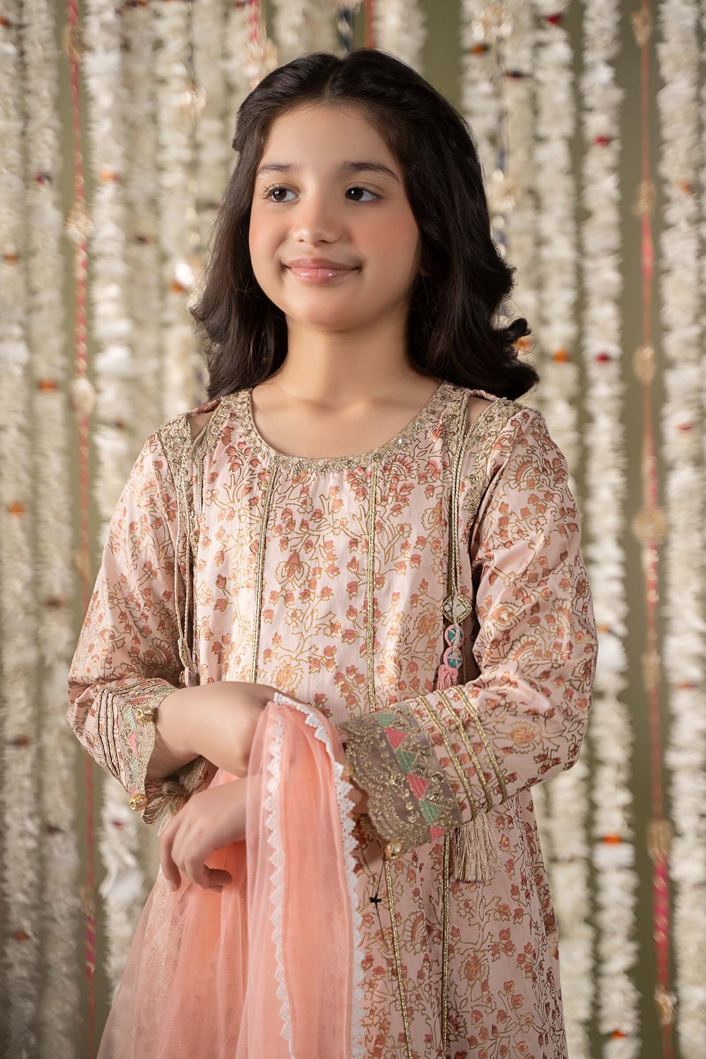 Maria B | 3 Piece Embroidered Cotton Satin Suit | MKS-EF25-08 8-Jun Pink