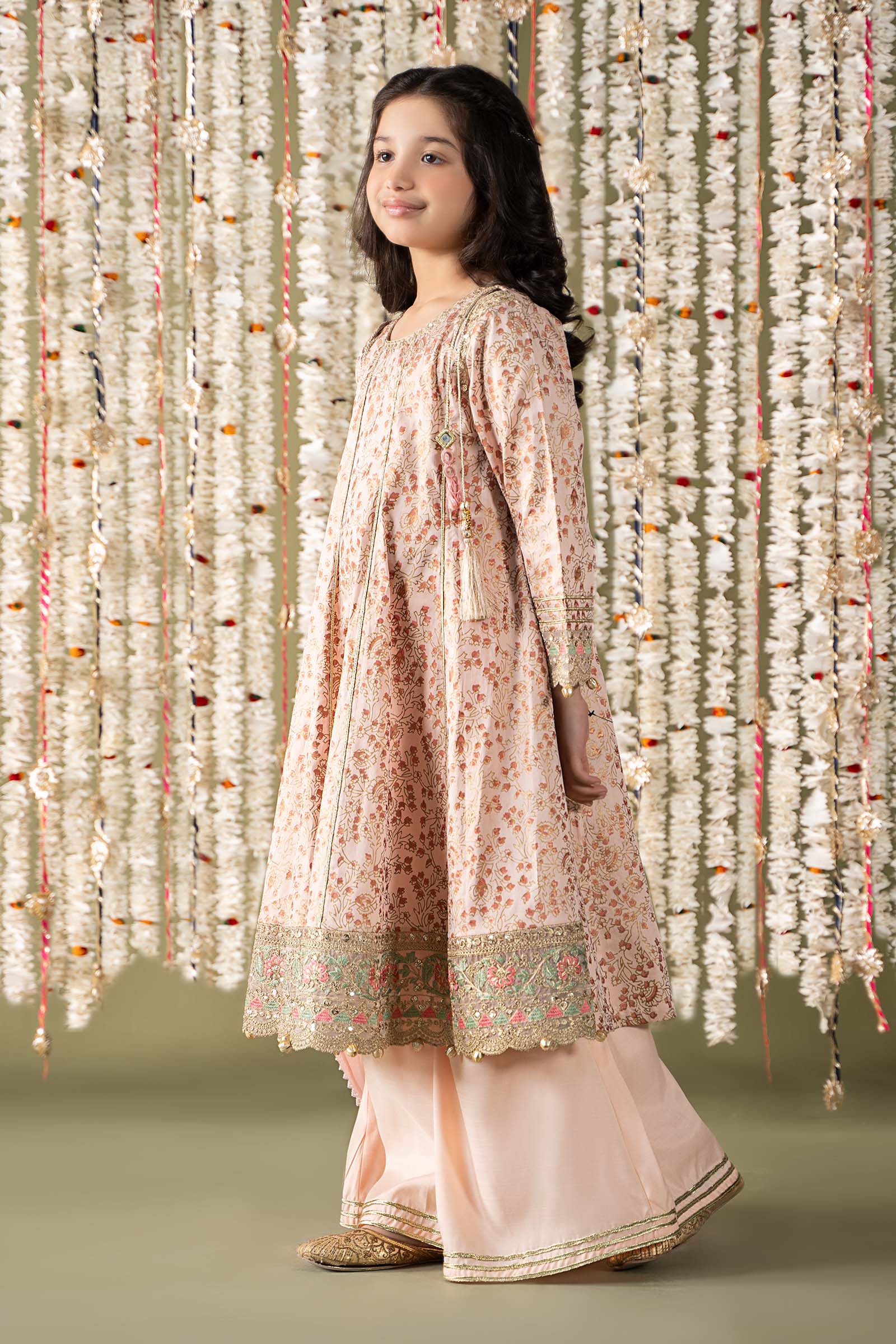 Maria B | 3 Piece Embroidered Cotton Satin Suit | MKS-EF25-08 12-Oct Pink