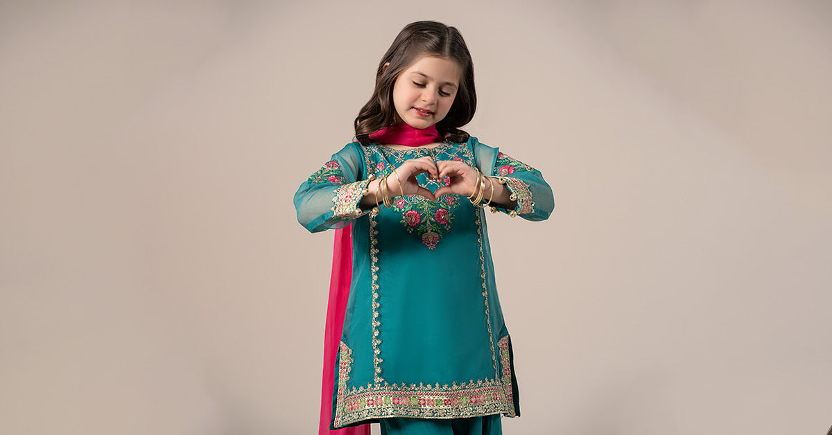 Maria B | 3 Piece Embroidered Organza Suit | MKS-EF25-16