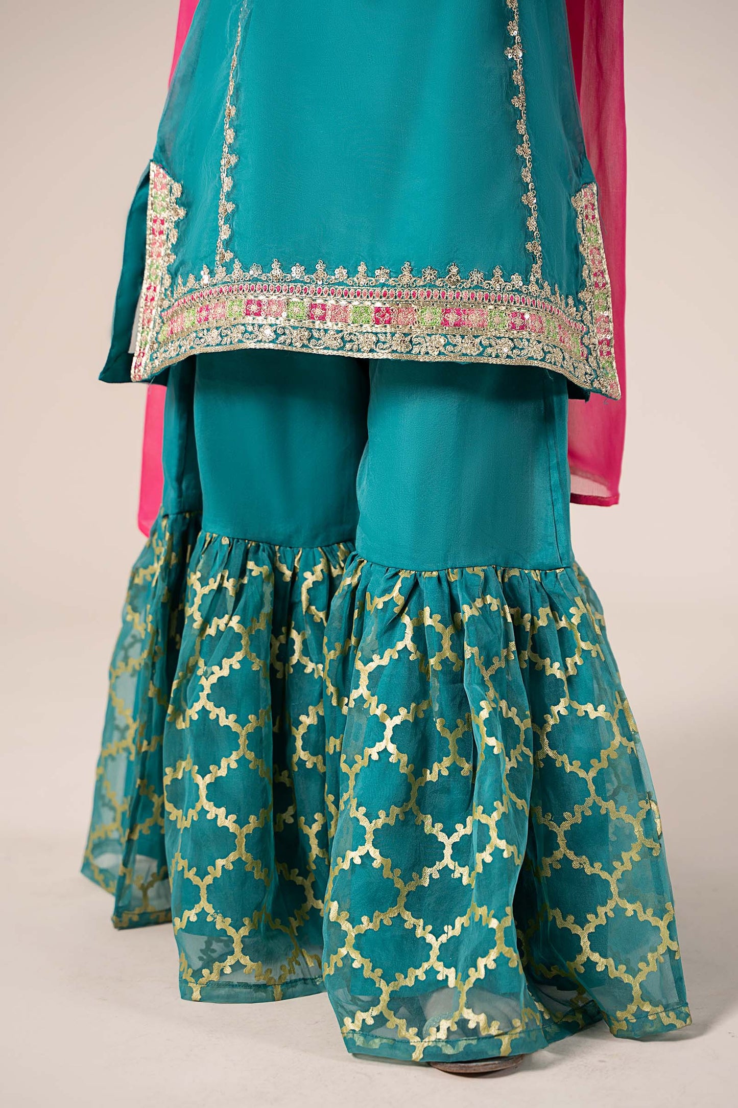 Maria B | 3 Piece Embroidered Organza Suit | MKS-EF25-16 10-Aug Green