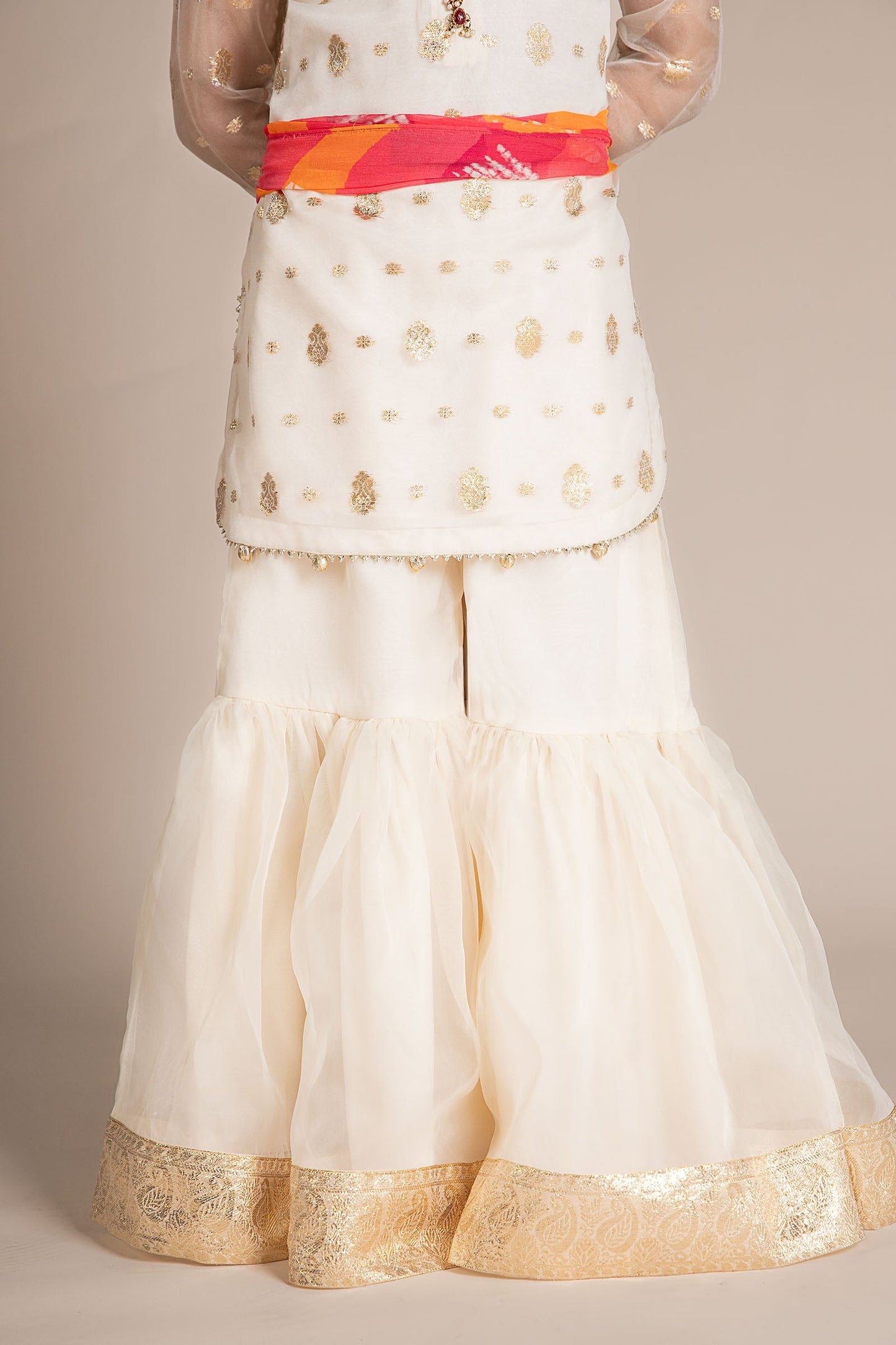 Maria B | 3 Piece Embroidered Organza Lurex Suit | MKS-EF25-20 10-Aug White