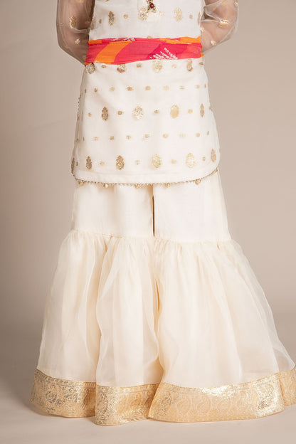 Maria B | 3 Piece Embroidered Organza Lurex Suit | MKS-EF25-20 10-Aug White