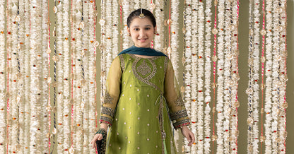 Maria B | 3 Piece Embroidered Organza Suit | MKS-EF25-21