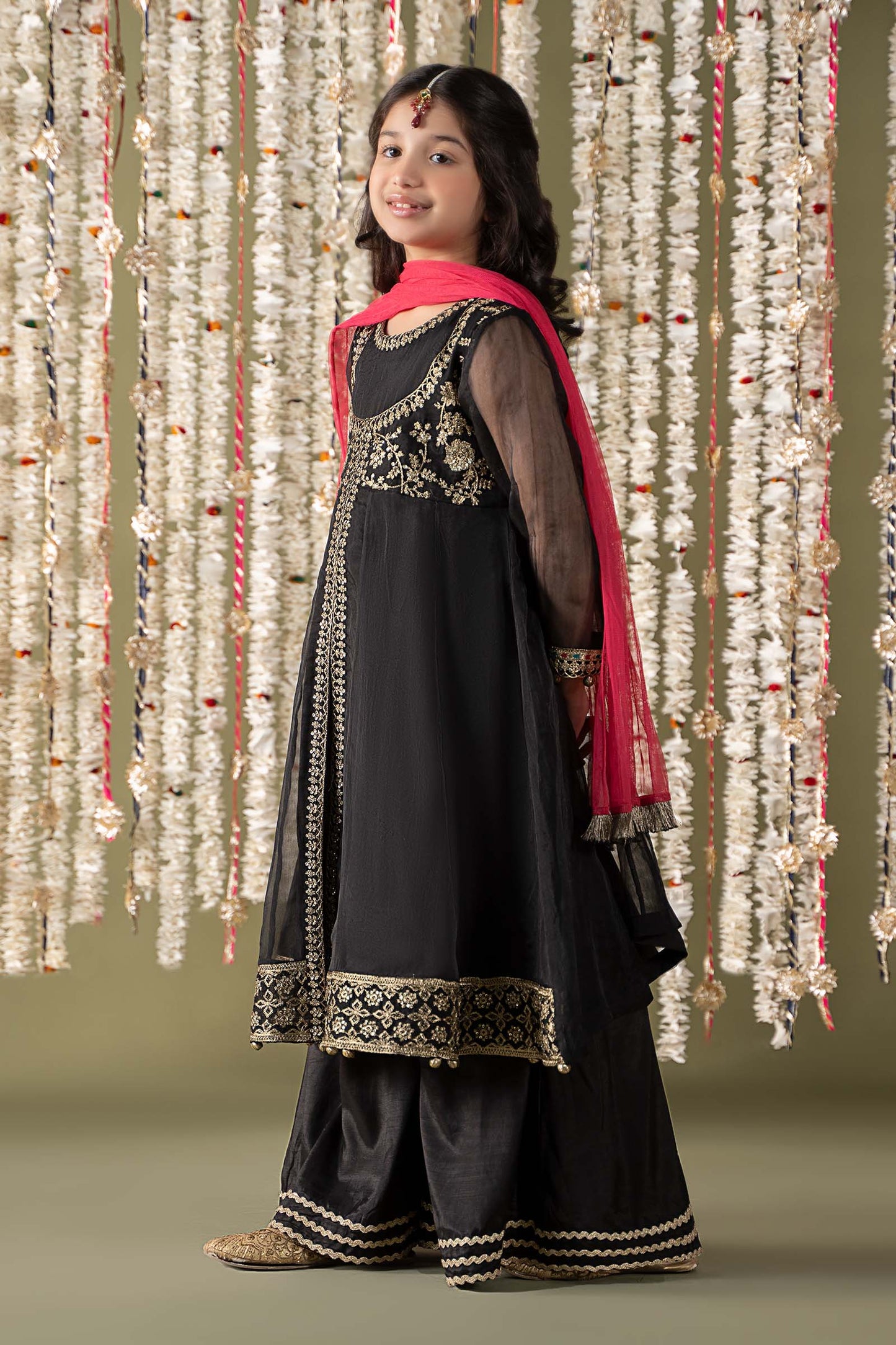 Maria B | 3 Piece Embroidered Organza Suit | MKS-EF25-32 10-Aug Black